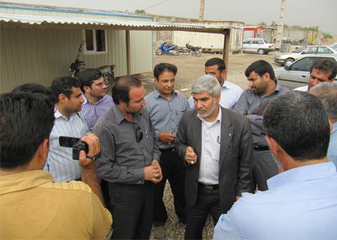 حضور فرماندار در مهرشهر دزفول